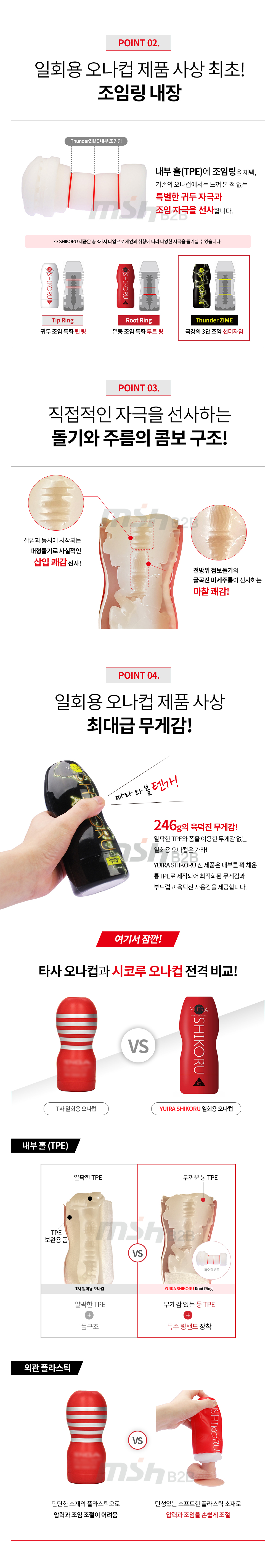케이엠피 유이라 시코루 썬더자임 (하드 일회용) 상세 이미지 3
