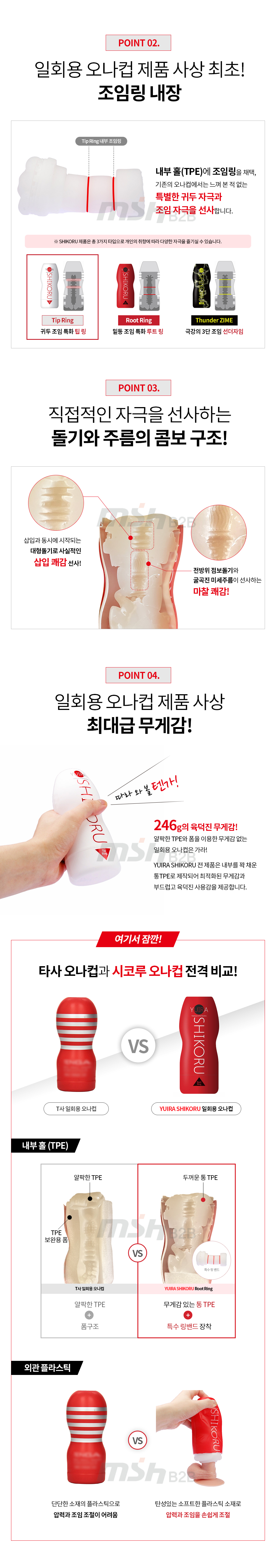 케이엠피 유이라 시코루 팁 링 (소프트 일회용) 상세 이미지 3